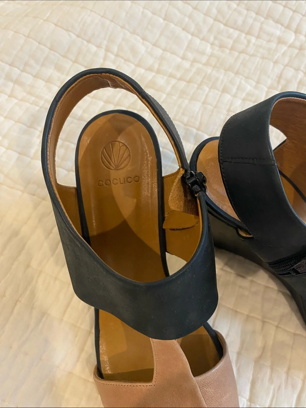 Coclico wedge sandals. Excellent condition. Size 38.